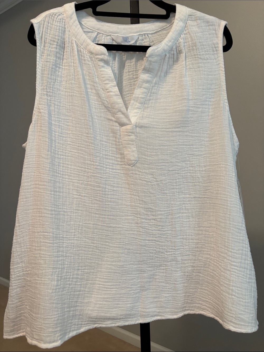 NWT WHITE GAUZE SHIRT